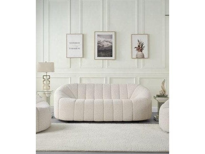 Osmash - White Boucle - Sofa - Ornate Home