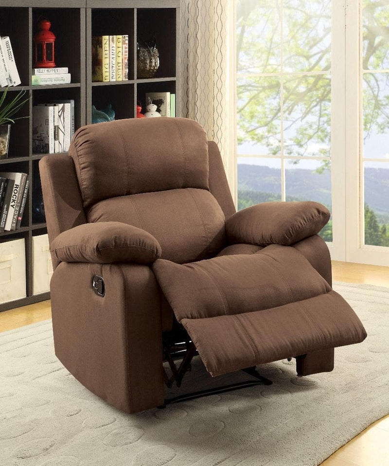 Parklon - Chocolate Microfiber - Recliner Chair - Ornate Home