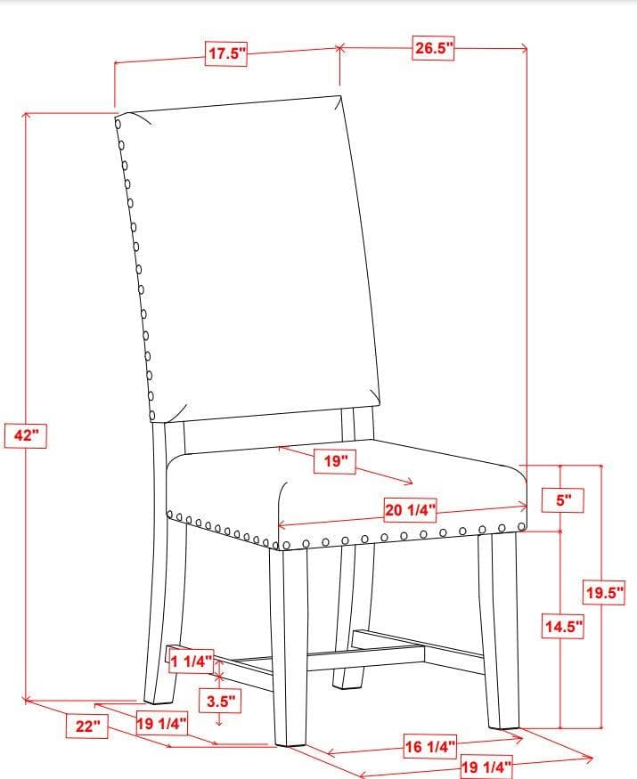 Parsons - Grey - Side Chairs (Set of 2) - Ornate Home