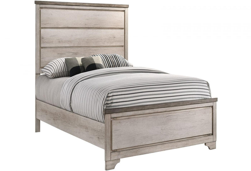 Patterson Driftwood Gray Panel Twin Bed - Ornate Home