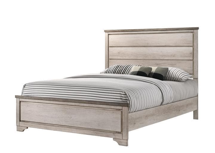 Patterson Driftwood Gray Queen Panel Bed - Ornate Home