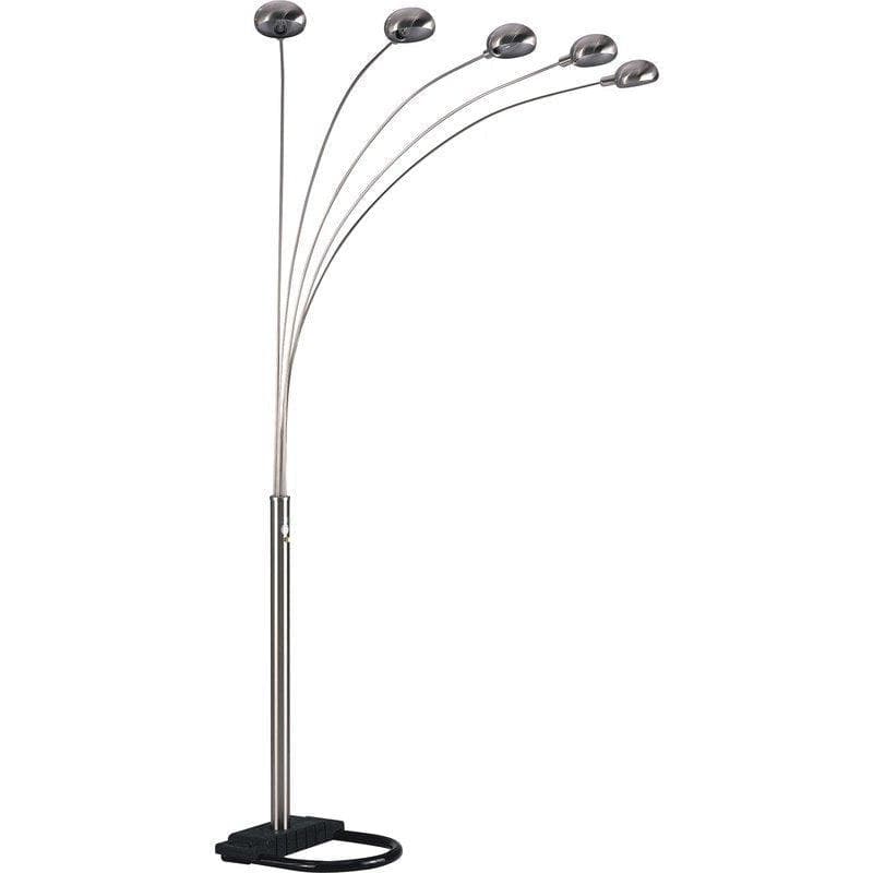 Peacock Arc Black 82" Floor Lamp - Ornate Home