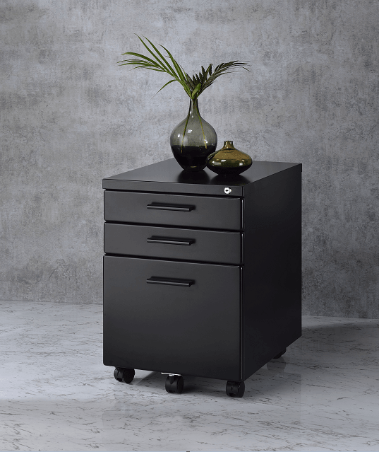 Peden Black File Cabinet - Ornate Home