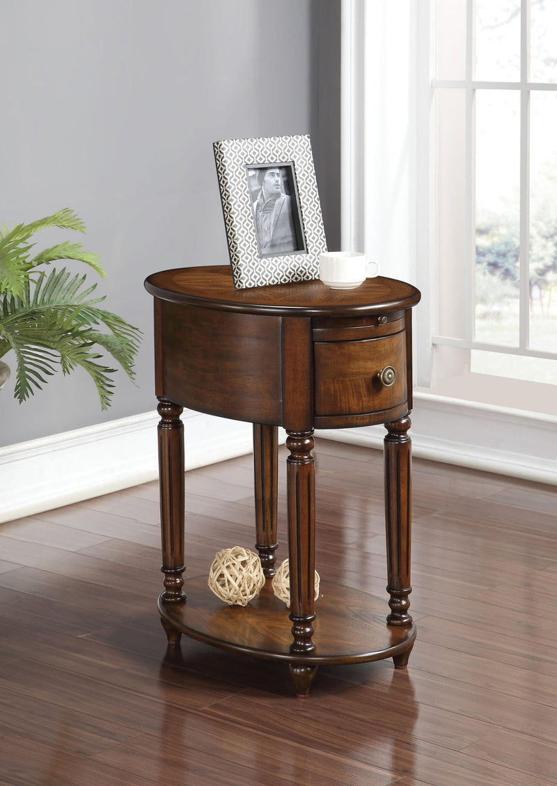 Peniel Dark Oak Side Table - Ornate Home