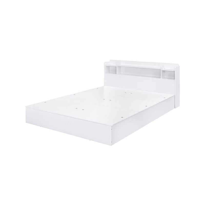 Perse - White - Queen Platform Bed - Ornate Home