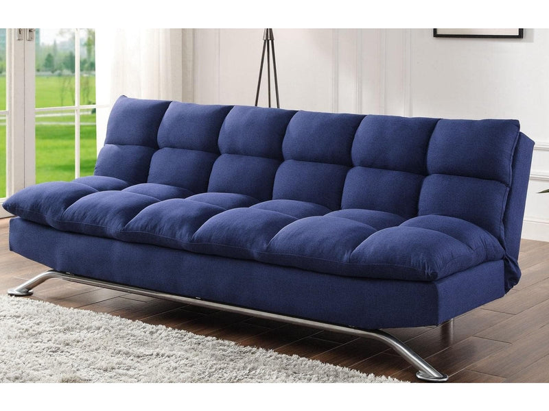 Petokea - Blue - Futon/Armless Adjustable Sofa - Ornate Home