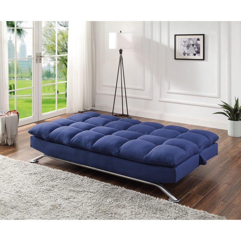 Petokea - Blue - Futon/Armless Adjustable Sofa - Ornate Home