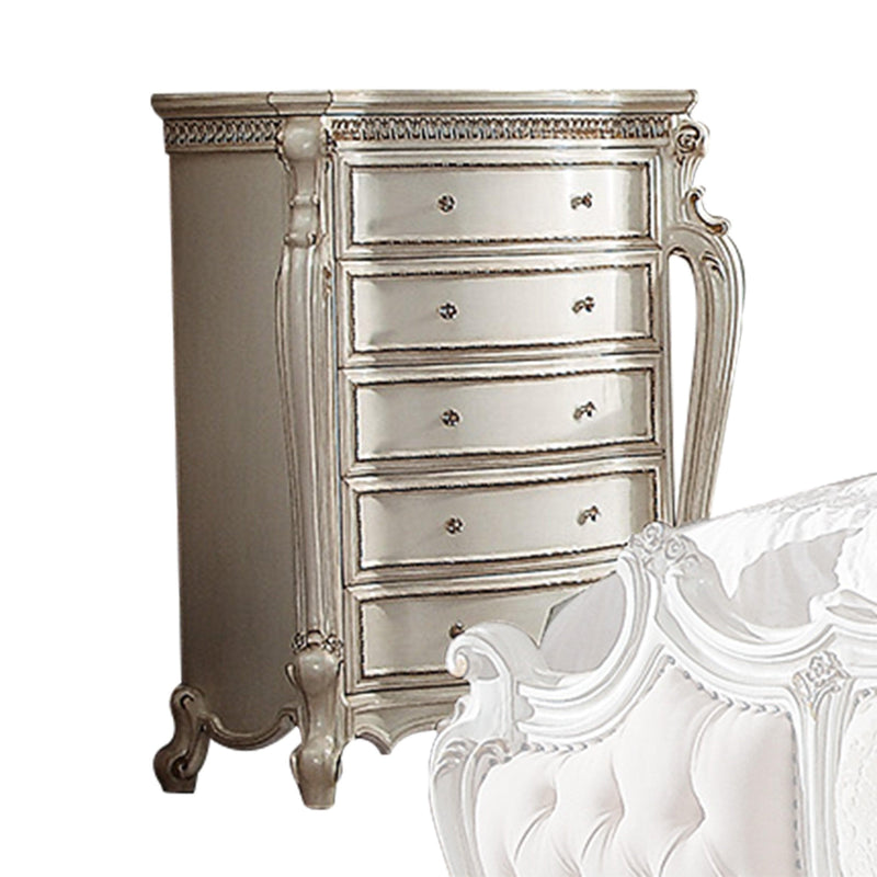 Picardy Antique Pearl Chest - Ornate Home