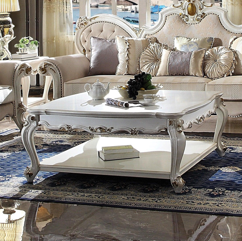 Picardy Antique Pearl Coffee Table - Ornate Home