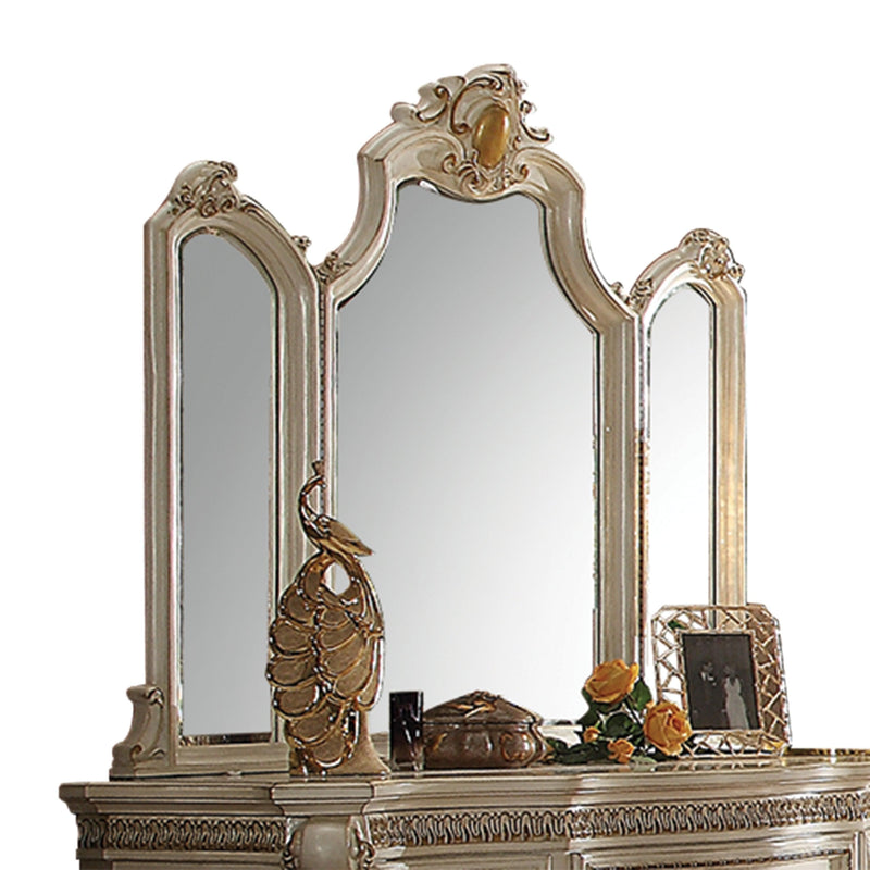 Picardy Antique Pearl Mirror - Ornate Home