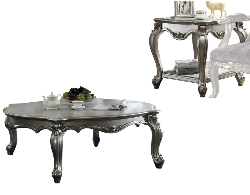 Picardy Antique Platinum Coffee Table - Ornate Home