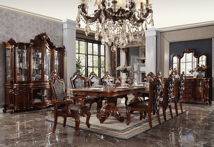 Picardy Cherry Oak Dining Table - Ornate Home