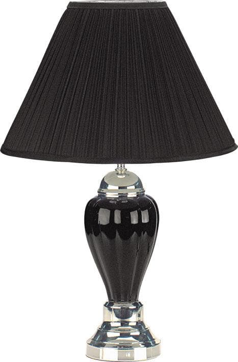 Pottery Black Table Lamp - Ornate Home