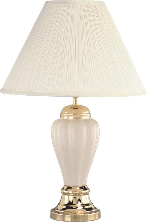 Pottery Ivory Table Lamp - Ornate Home