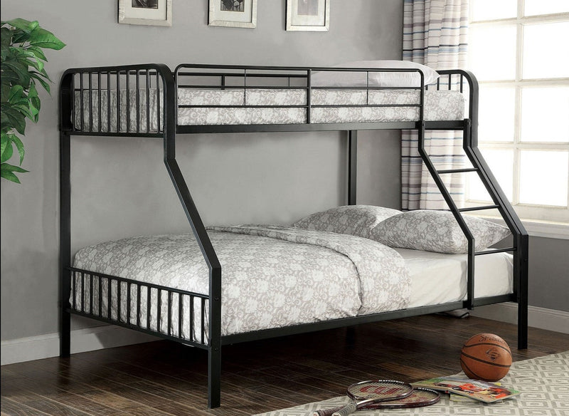 Clement Black Twin/Full Bunk Bed