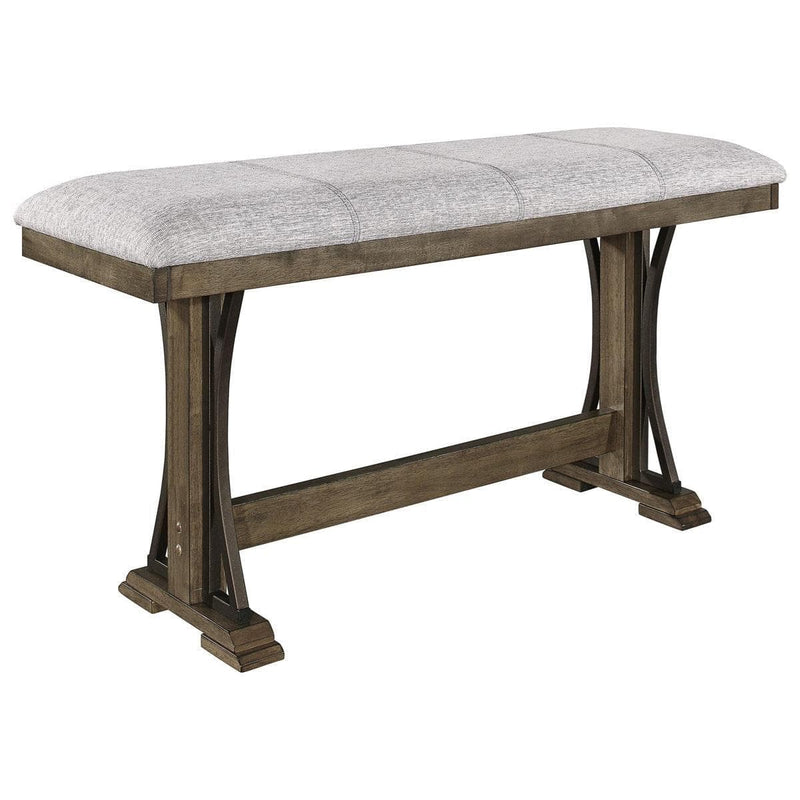 Quincy Grayish Brown Bench - Ornate Home