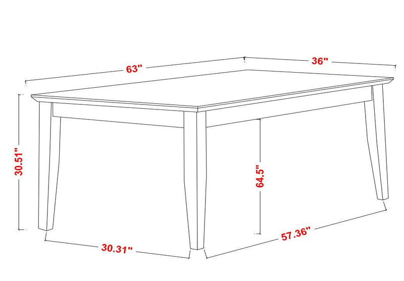 Rayleene - Medium Brown - Rectangular Dining Table w/ Storage - Ornate Home