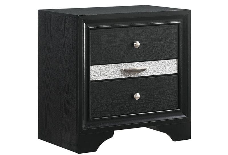 Regata Black Nightstand - Ornate Home