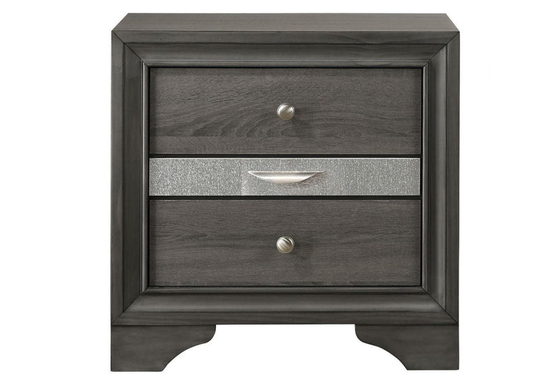 Regata Gray Nightstand - Ornate Home