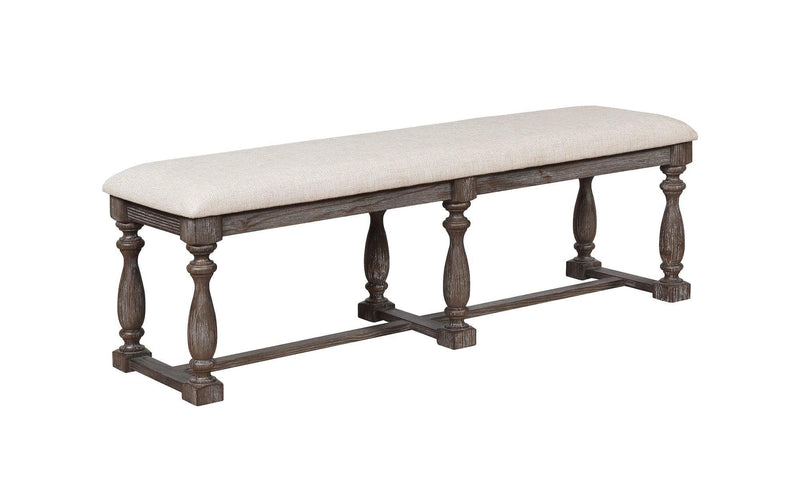 Regent Grayish Brown Bench - Ornate Home