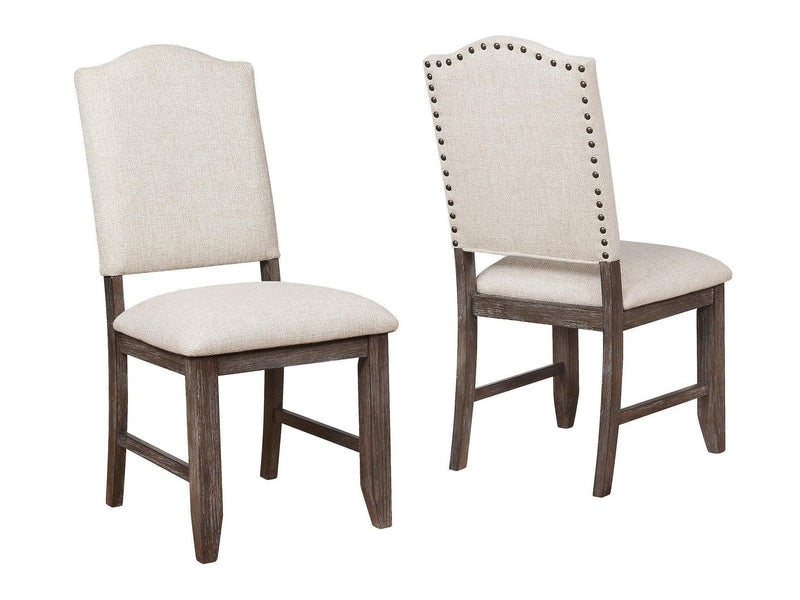 Regent Grayish Brown Side Chair, Set of 2 - Ornate Home