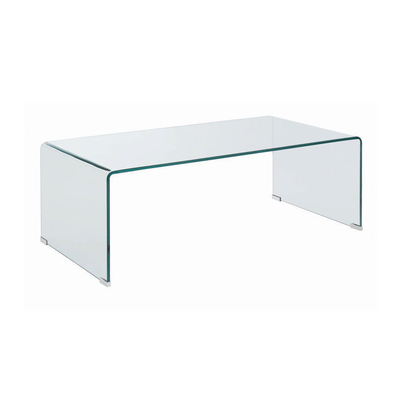 Retmo - Clear - Rectangular Coffee Table Clear - Ornate Home