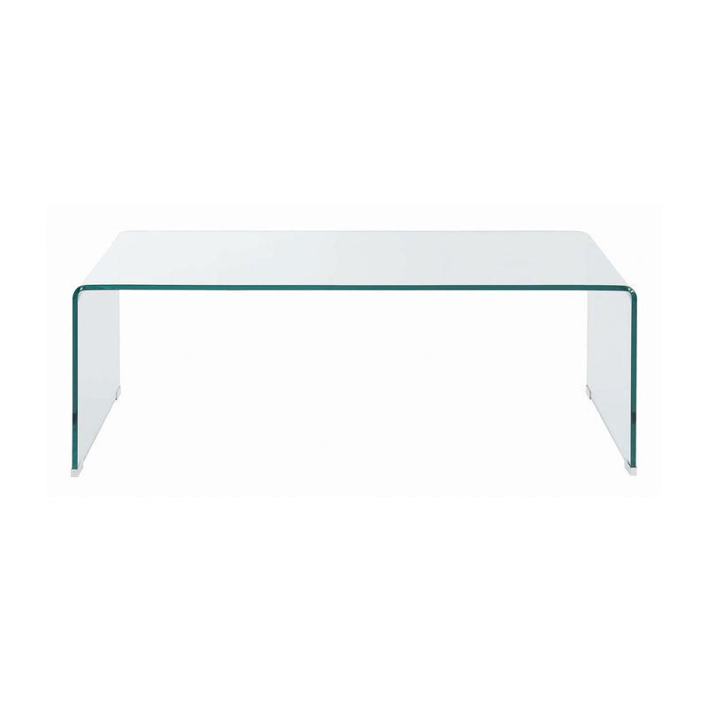 Retmo - Clear - Rectangular Coffee Table Clear - Ornate Home