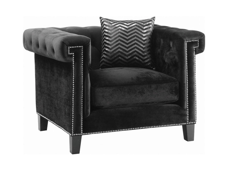 Reventlow - Black - Chair - Ornate Home