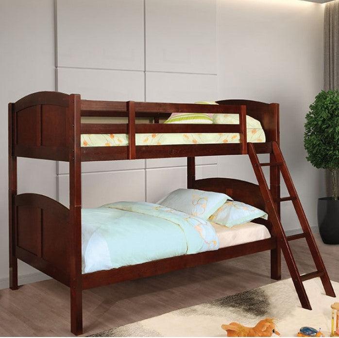 Rexford - Cherry - Twin/Twin Bunk Bed - Ornate Home