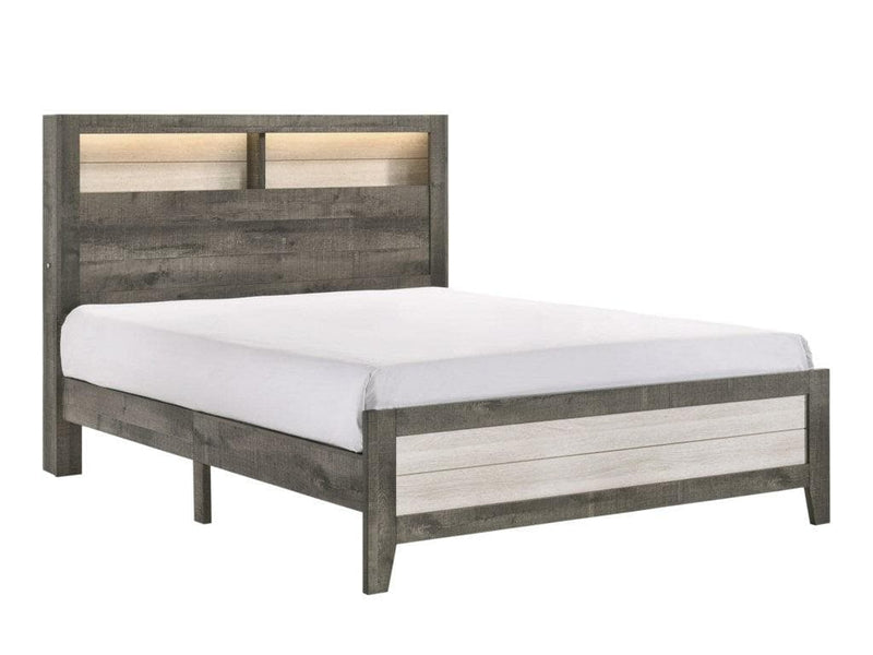 Rhett Gray Platform Bed - Ornate Home