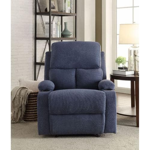 Rosia - Blue Velvet -  Manual Recliner - Ornate Home