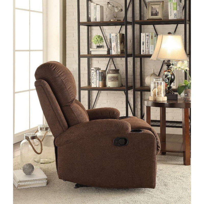 Rosia - Chocolate Velvet - Recliner (Motion) - Ornate Home