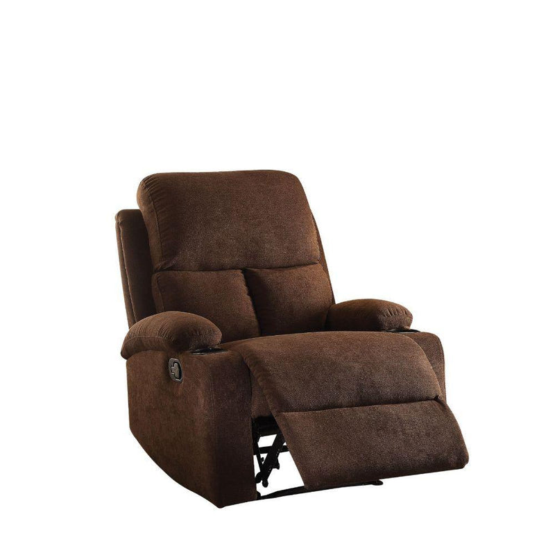 Rosia - Chocolate Velvet - Recliner (Motion) - Ornate Home