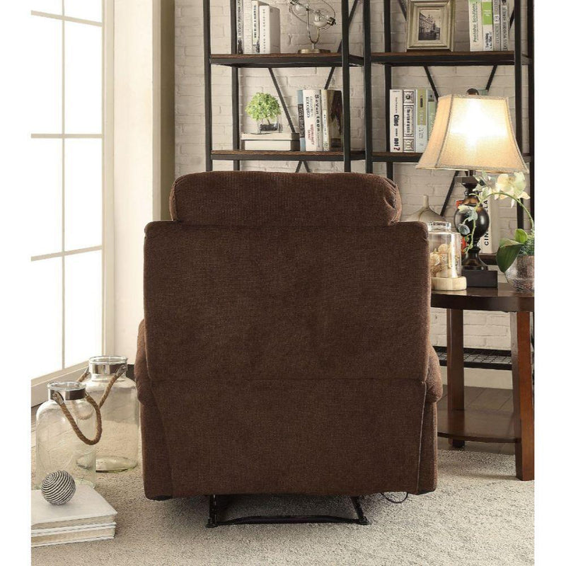 Rosia - Chocolate Velvet - Recliner (Motion) - Ornate Home