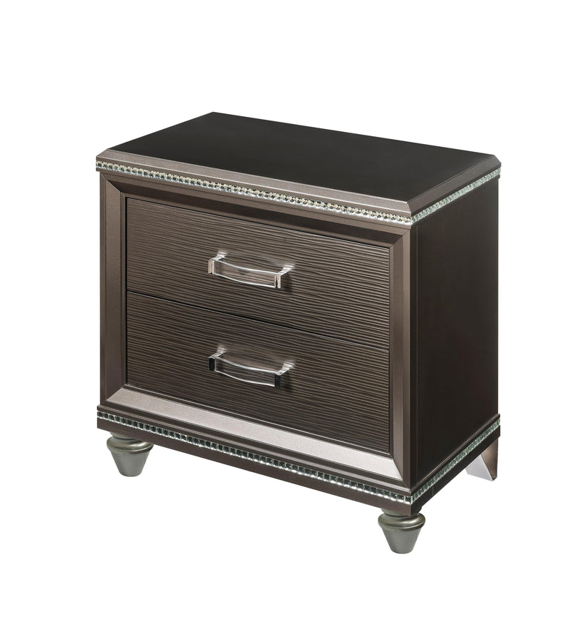 Sadie Dark Champagne Nightstand - Ornate Home