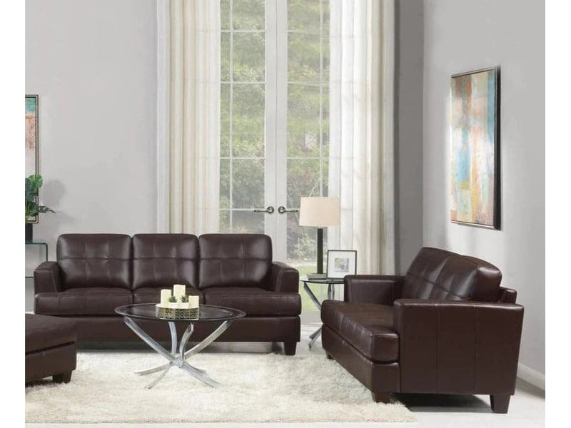 Samuel - Brown - 2pc Living Room Set - Ornate Home