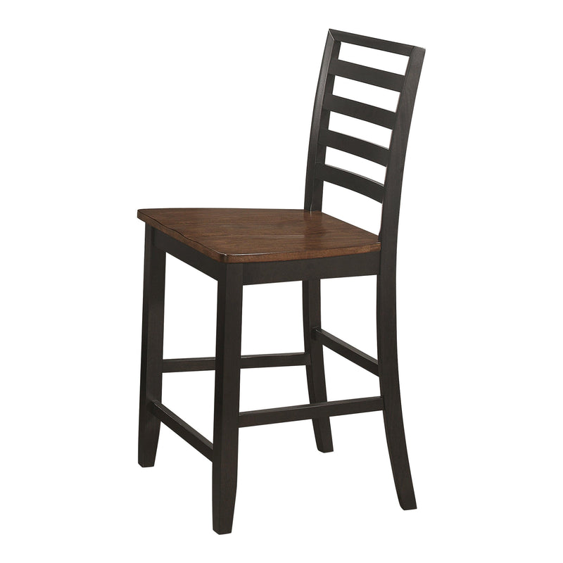 Sanford - Cinnamon & Espresso - Ladder Back Counter Height Stools  (Set Of 2) - Ornate Home