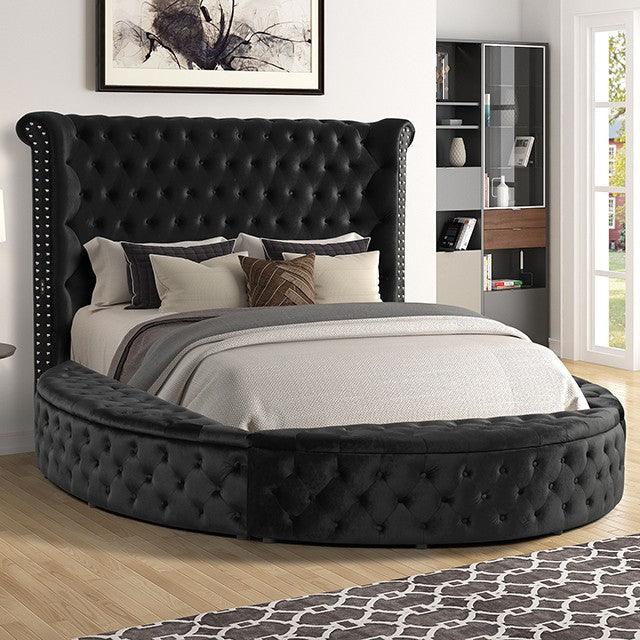 Sansom - Black - Eastern King Storage Bed - Ornate Home