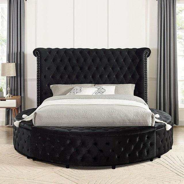 Sansom - Black - California King Storage Bed - Ornate Home