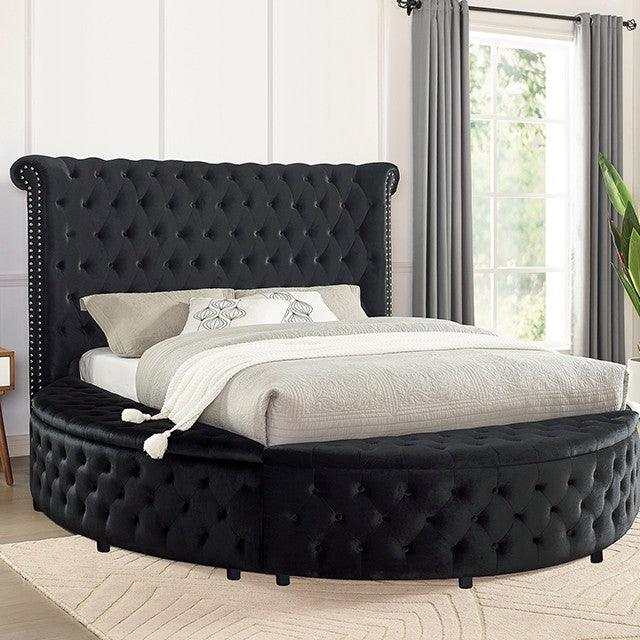 Sansom - Black - California King Storage Bed - Ornate Home