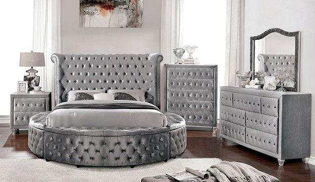 Sansom - Gray - Queen Storage Bed - Ornate Home