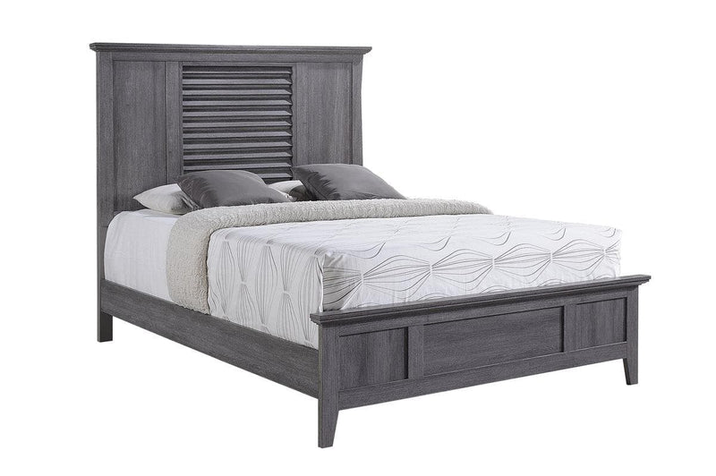 Sarter Gray King Panel Bed - Ornate Home