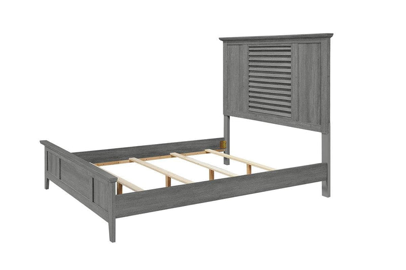 Sarter Gray King Panel Bed - Ornate Home