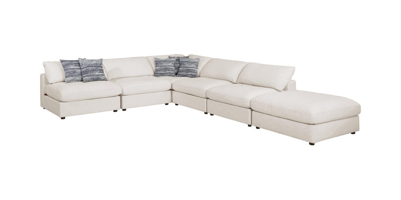 Serene - Beige - 6pc Modular Sectional - Ornate Home