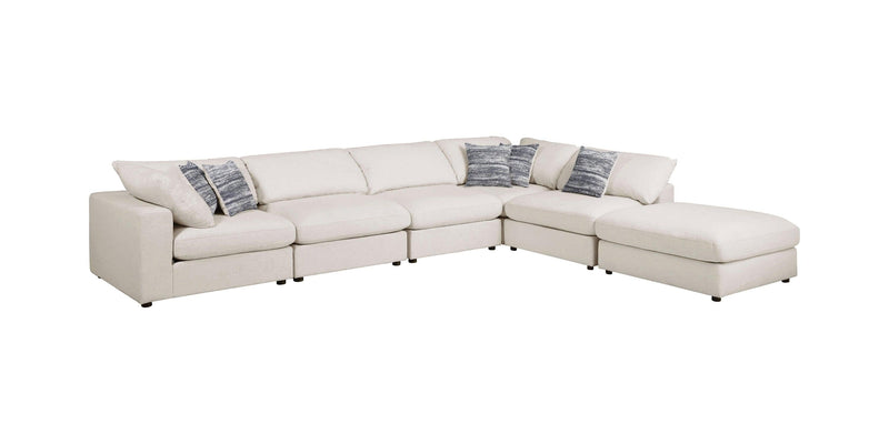 Serene - Beige - 6pc Modular Sectional - Ornate Home