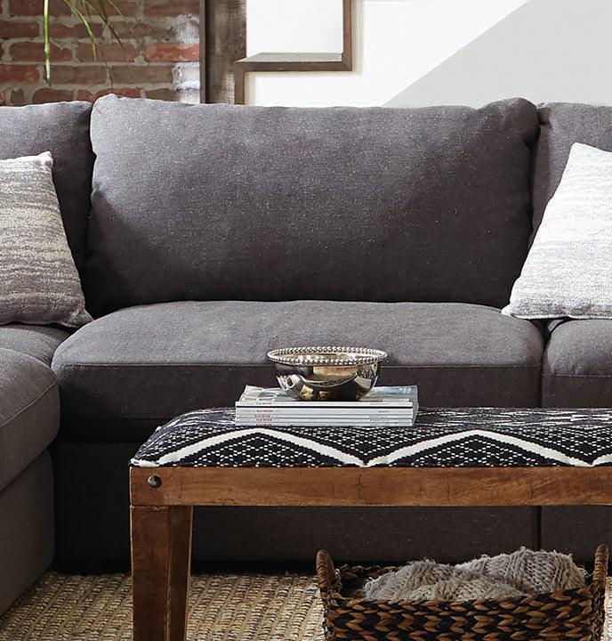 Serene - Charcoal - Modular Sectional Fabric - Create your own Style - Ornate Home