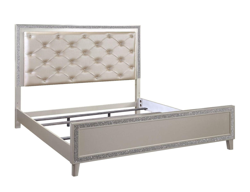 Sliverfluff California King Bed w/ LED - Ornate Home