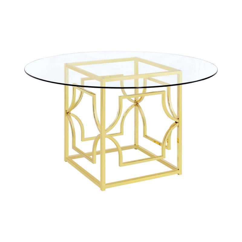 Starlight - Brass - Square Dining Table Base - Ornate Home