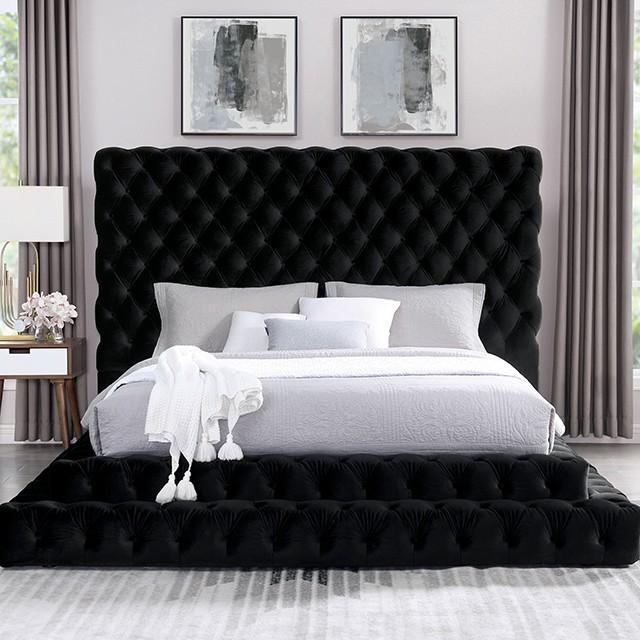 Stefania - Black - Platform Bed - Ornate Home