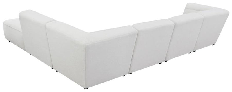 Sunny - Natural White - 6pc Modular Sectional - Ornate Home